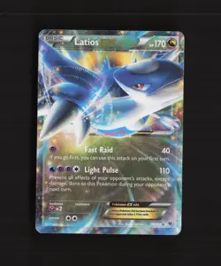 Latios EX 58/108 Roaring Skies Ultra Rare Holo Pokemon Card DMG - Image 1