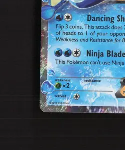 Ash Greninja EX XY133 XY Black Star Promo Holo Pokemon Card DMG - Image 5