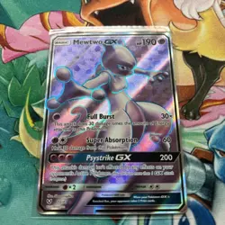 Pokemon Mewtwo GX TCG Full Art Ultra Rare Holo Card 72/73 Shining Legends NM/M - Image 2