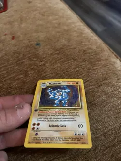 1999 Base Set 1st Edition Machamp Holo Card 8/102 WOTC Pokemon TCG Original - Image 3