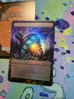 DIY Sensei’s Divining Top Full Art Foil Mtg Play Test Card - Image 2