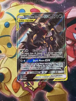 Pokemon TCG Umbreon & Darkrai GX SM241 Tag Team Promo Card Sun & Moon - Image 1