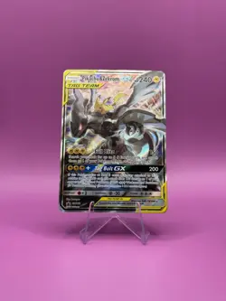 Pokemon Pikachu & Zekrom GX SM168 Tag Team Promo Card Full Art Card -LP - Image 1