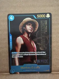 One piece Monkey D.Luffy P-055 Live Action Premium English Card Foil - Image 1
