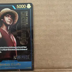One piece Monkey D.Luffy P-055 Live Action Premium English Card Foil - Image 4