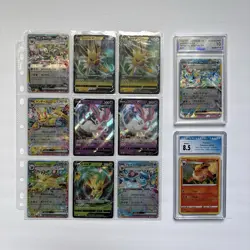 Pokemon Card Collection Lot With Graded Cards Bundle Eevee Evolutions - Image 1