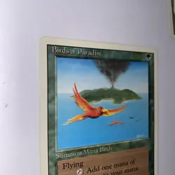 1994 MTG Magic The Gathering Revised BOP Birds of Paradise - Image 3
