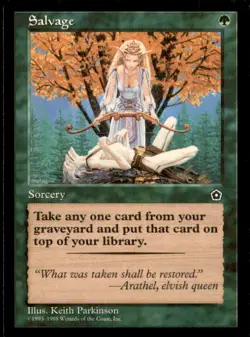 Salvage LP Light Play Portal Second 2nd MTG [6551] - Image 1