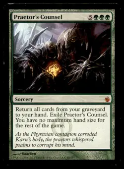 MTG Praetor's Counsel LP Light Play Mirrodin Besieged [4053] - Image 1