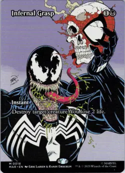 MTG Infernal Grasp (Borderless) (18) | NM | Marvel Eternal-Legal {MAR} - Image 1