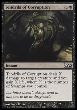 Magic the Gathering MTG Tendrils of Corruption (114) Magic 2010 LP - Image 1