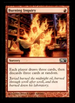 Burning Inquiry LP Light Play Magic 2010 MTG [5827] - Image 1