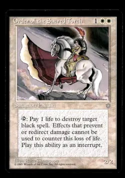 Order of the Sacred Torch LP Light Play Ice Age MTG [6788] - Image 1