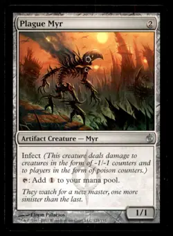 Plague Myr LP Light Play Mirrodin Besieged MTG [7255] - Image 1