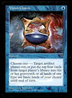 Vision Charm LP Light Play Visions MTG [7508] - Image 1