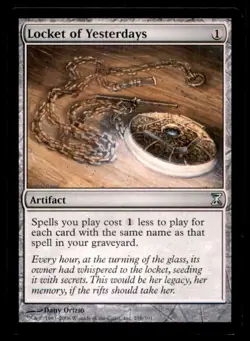 MTG Locket of Yesterdays LP Light Play Time Spiral [4150] - Image 1