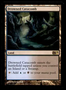 Drowned Catacomb LP Light Play Magic 2012 MTG [6760] - Image 1