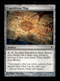 Expedition Map LP Light Play Zendikar MTG [7053] - Image 1