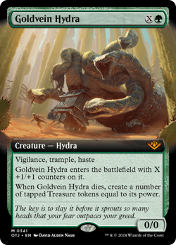 Goldvein Hydra (Extended Art) [Outlaws of Thunder Junction] Magic MTG - Image 1