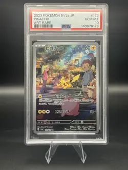 Pikachu AR Art Rare #173/165 PSA 10 Pokemon Japanese Scarlet & Violet 151 - Image 1
