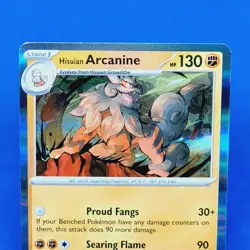 Arcanine Holo Rare 100/167 Twilight Masquerade Hisuian Pokemon 2024 Tcg Ccg - Image 3