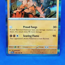 Arcanine Holo Rare 100/167 Twilight Masquerade Hisuian Pokemon 2024 Tcg Ccg - Image 4