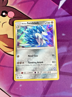 Alolan Sandslash - SM127 - 30 stamp - Pokemon TCG - HOLO - BLACK STAR PROMO - NM - Image 1