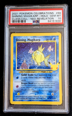 2021 Pokemon Celebrations Shining Magikarp Gem Mint PSA 10 (2X) - Image 2