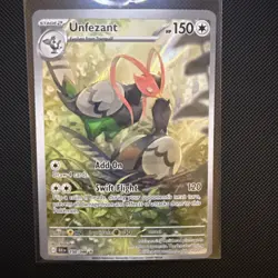 Unfezant 150/086 - Pokemon Black Bolt Illustration Rare - NM - Image 1