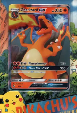 Pokemon TCG Charizard GX 9/68 Hidden Fates Battle Academy Deck Stamp NM/M - Image 1