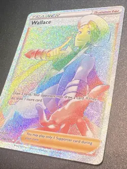 Holo Wallace 208/195 Secret Rare Silver Tempest Pokemon TCG NM/M - Image 3