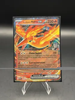 Team Rocket's Moltres EX 31/182 - Pokemon TCG SV Destined Rivals Holo Ultra Rare - Image 1