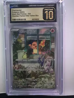 Pokemon Charmander 044 Black Star Promo Obsidian Flames ETB - CGC 10 PRISTINE - Image 1