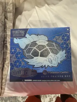 NEW Pokemon TCG: Stellar Crown Pokemon Center Exclusive Elite Trainer Box ETB - Image 1