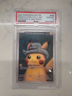 PSA 10 PIKACHU WITH GREY FELT HAT VAN GOGH SVP 2023 POKEMON GEM MINT - Image 1