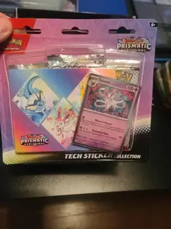 Pokemon Prismatic Evolutions 3 Booster Pack Blister-Tech Sticker Collection x12 - Image 2