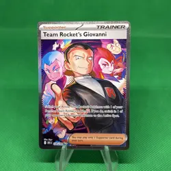 Team Rocket’s Giovanni 238/182 SIR Destined Rivals English Pokemon Card NM/MINT - Image 1