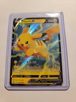 Pikachu V SWSH063 - Black Star Promo - Ultra Rare Holo Pokemon Card Near Mint - Image 1