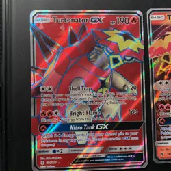 Lot of 2 Pokemon Turtonator Full Art Cards - GX 131/145 & 18/145 Guardian Rising - Image 2