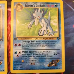 Sabrinas’s Psyduck & Golduck Pokemon Card Gym Challenge 1st Edition - Image 3
