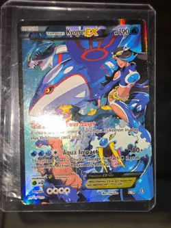 Pokemon TCG Team Aqua's Kyogre EX Double Crisis Holo Card 6/34 HP/DMg - Image 2