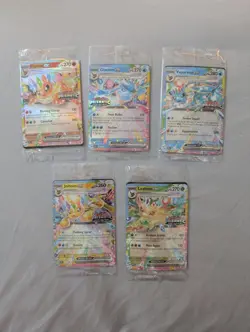 Pokemon Cards Prismatic EX Stamped Sealed Lot X 5 Promo Evolutions - Image 1