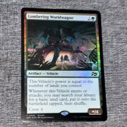 Lumbering Worldwagon | Foil | NM | MTG | Rare | 0422 Promo | DFT - Aetherdrift - Image 1