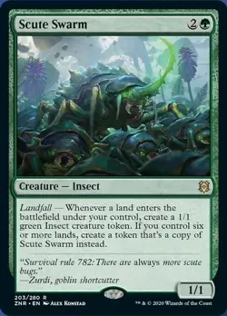MTG - SCUTE SWARM - Zendikar Rising (R) - Image 1