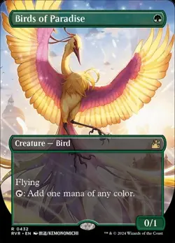 Birds of Paradise - Extended Art RVR NM MTG - Image 1