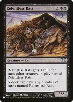 Relentless Rats The List NM MTG - Image 1