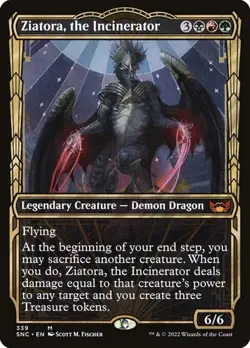 Ziatora, the Incinerator - Showcase Streets of New Capenna NM MTG - Image 1