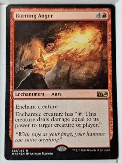 Burning Anger - Magic 2015 Core Set M15 - Magic the Gathering MTG Nice! - Image 1