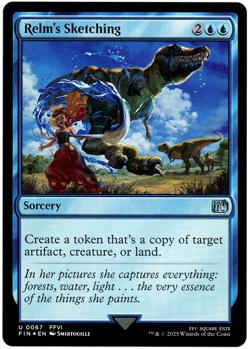 Relm's Sketching (Foil) - 0067 - Final Fantasy - MTG - NM/M - Image 1