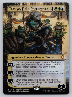 Tamiyo, Field Researcher FOIL Borderless - Commander: Bloomburrow MTG - Image 1